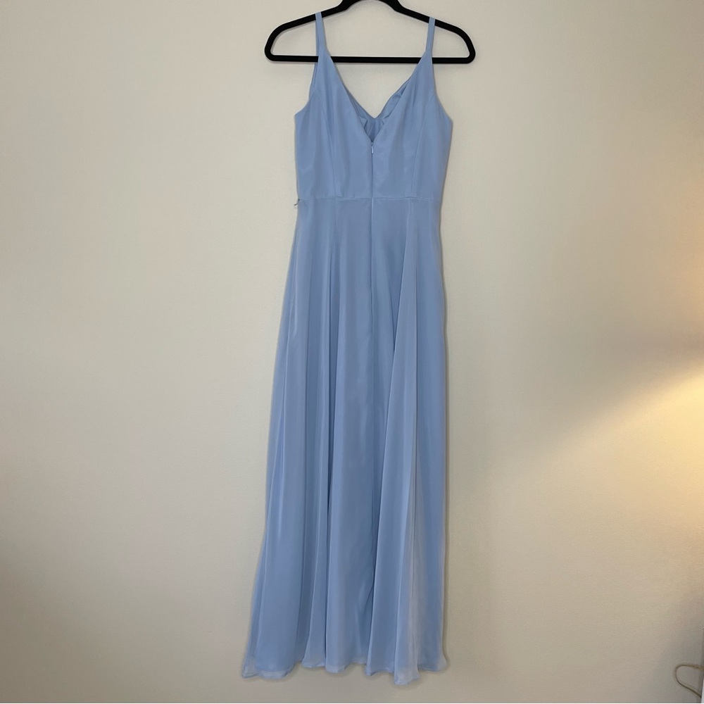 After Six (Bella Bridesmaid) Special Occasion Formal Light Blue Evening Gown - Picture 4 of 10